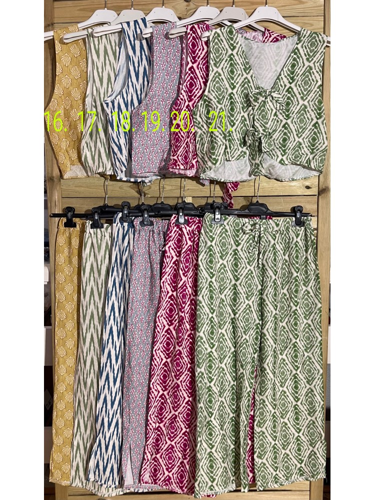 Chaleco estampado de doble lazo