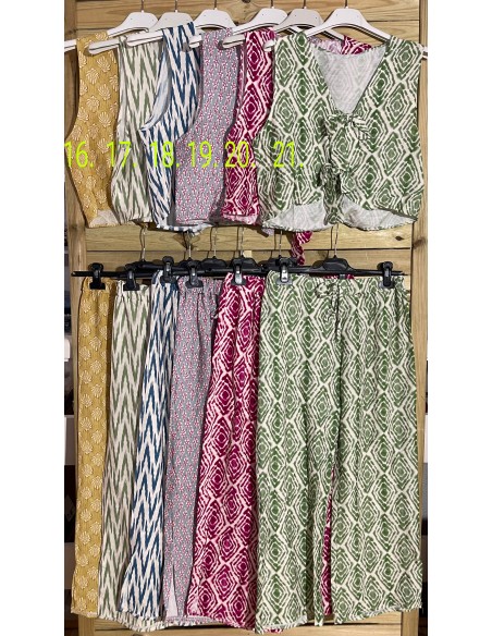 Chaleco estampado de doble lazo