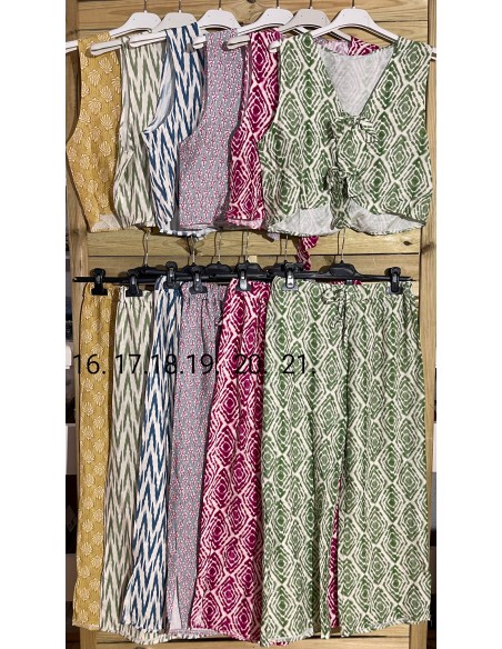 Pantalon pesquero rajas laterales estampado