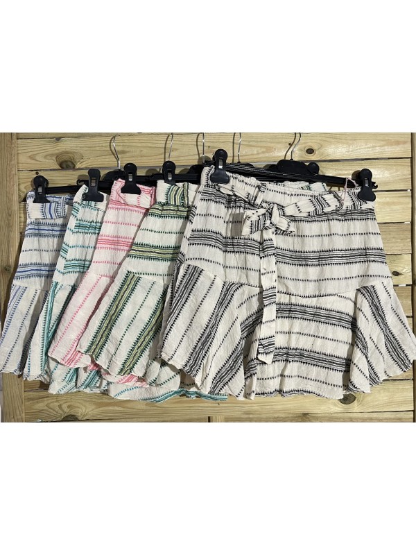 Falda mini hilitos de colores