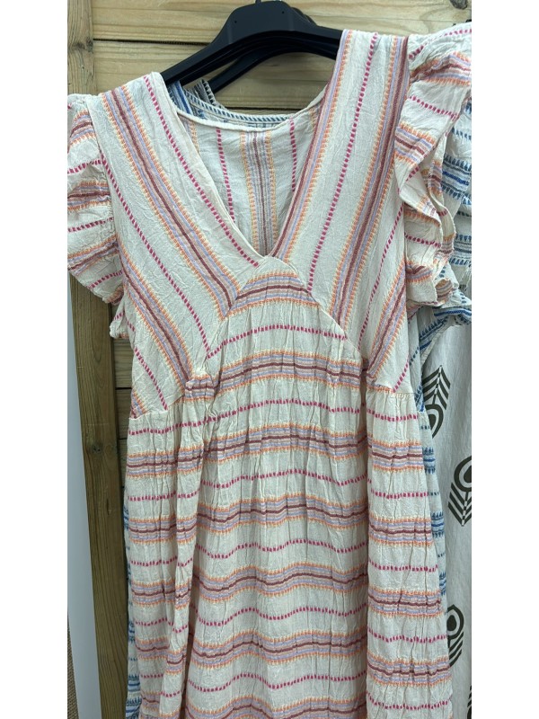 Vestido mini hilos de colores