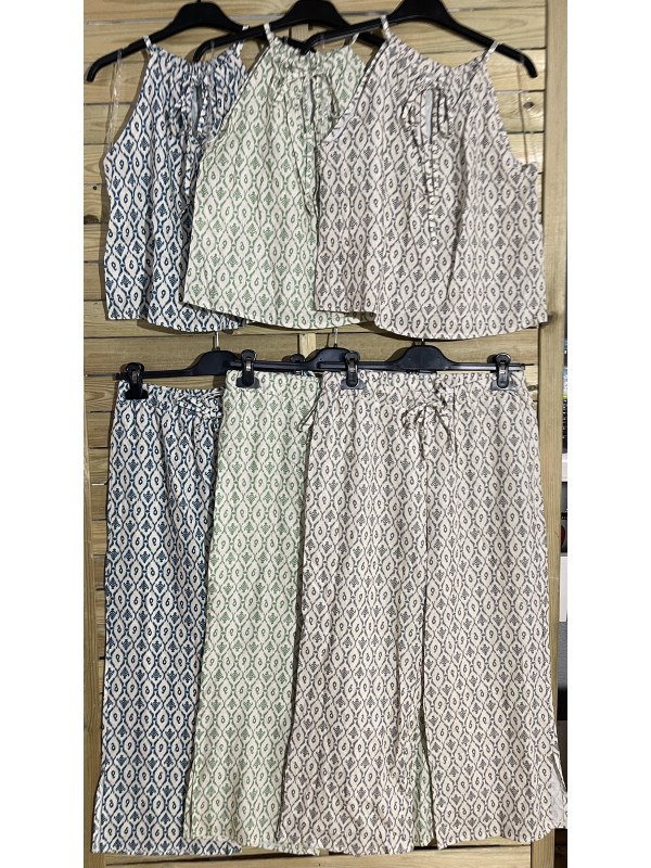 Top halter con lazada florecitas