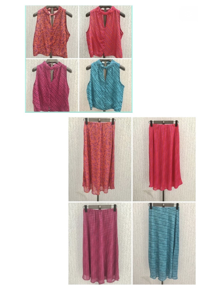 Falda plumeti estampada midi