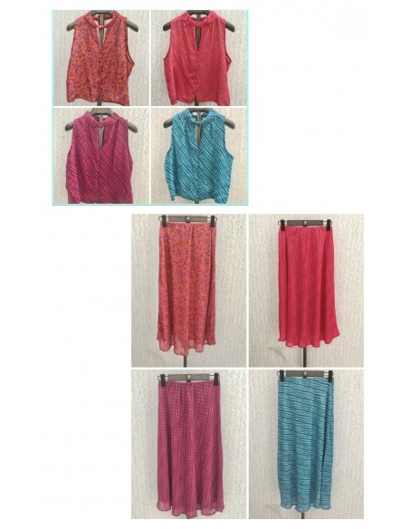 Falda plumeti estampada midi