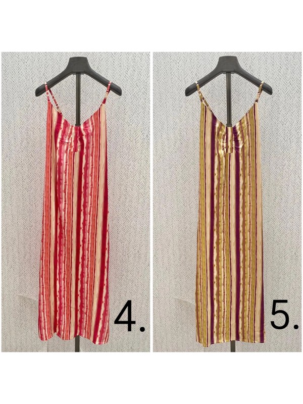 Vestido midi estampado con detalle de fruncidito en pecho 2