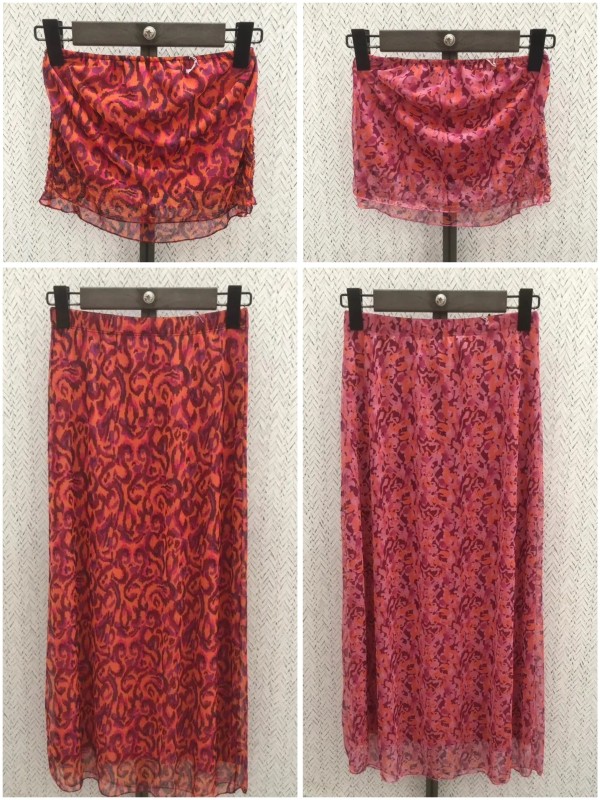 Banda de tul estampada