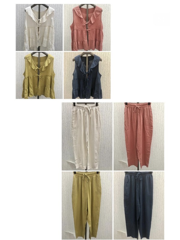 Pantalón básico con cintura elástica y cordon 2