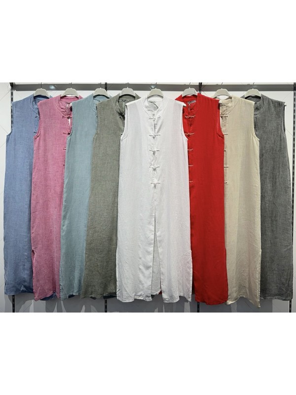 Vestido largo lino Japón