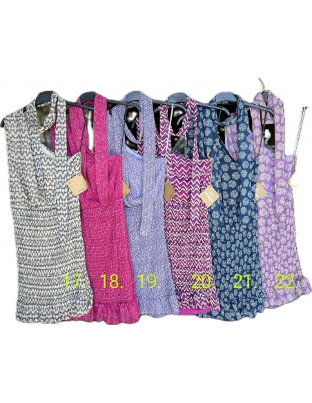 Vestido mini de sisa falda fruncida