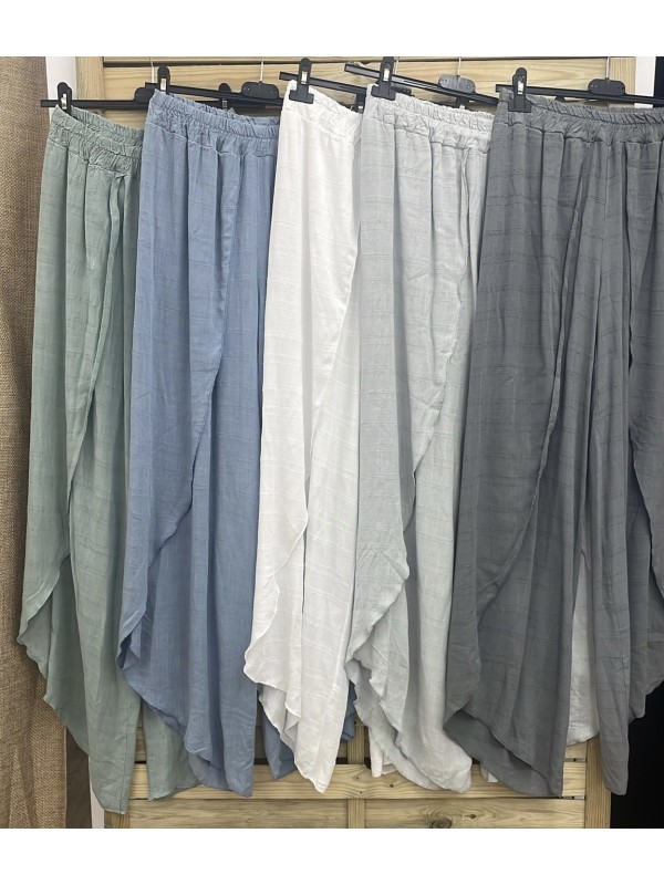 Pantalón rayitas con aberturas