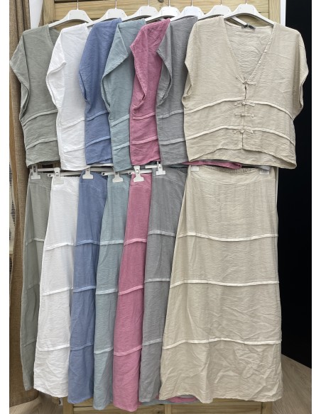 Camisa jaretas con boton de cordon