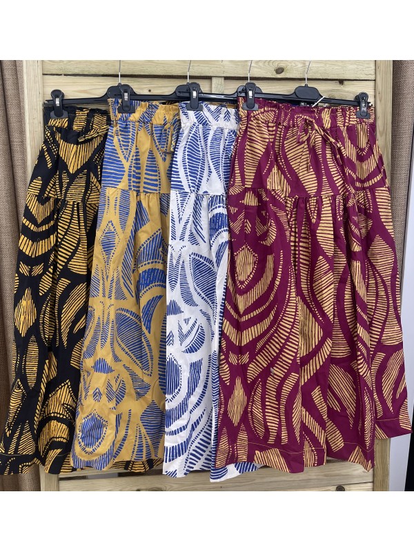 Falda helecho con cordon