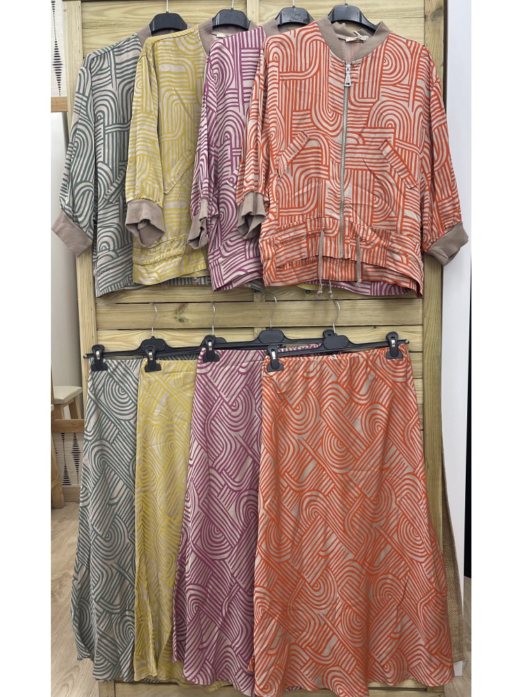 Falda laberinto fondo topo