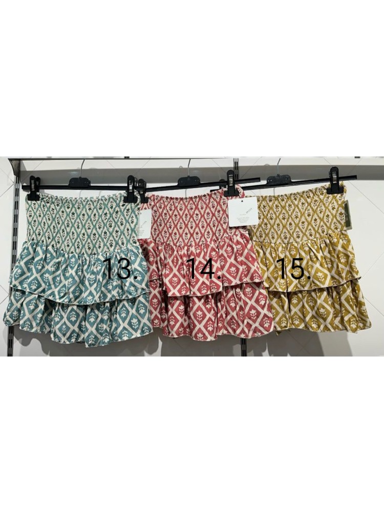 Falda pantalón doble estampado