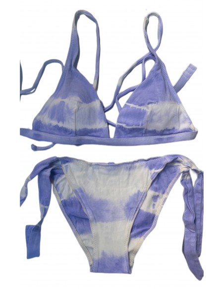 Bikini Tie dye triángulo tira ancha