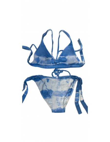 Bikini Tie dye triángulo tira ancha