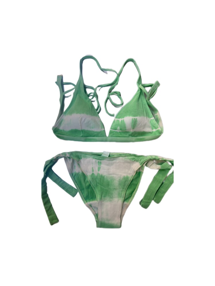 Bikini Tie dye triángulo tira ancha